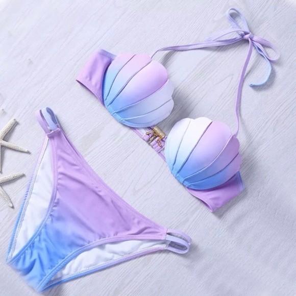 Just Like Friday Other - 💕🐬Happy Mermaid Pink Blue She'll Swimsuit